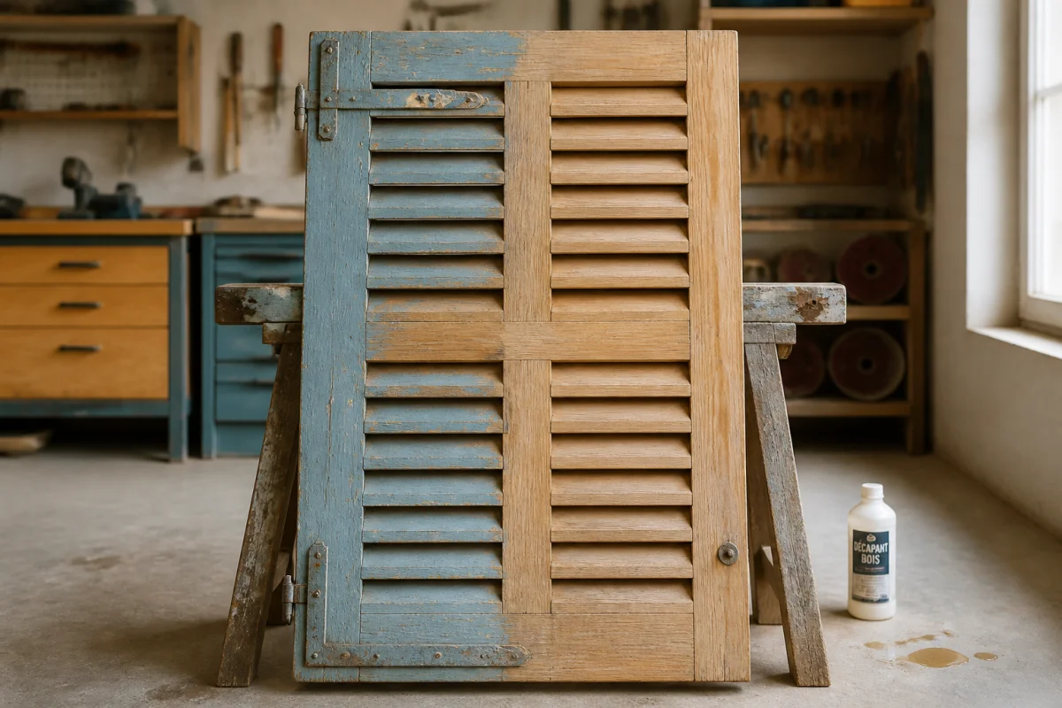 entreprise de décapage de volets en bois