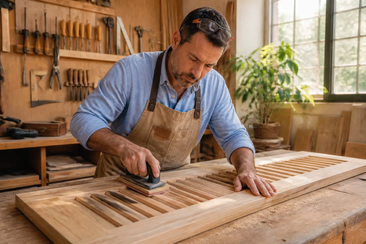 entreprise de décapage de volets en bois