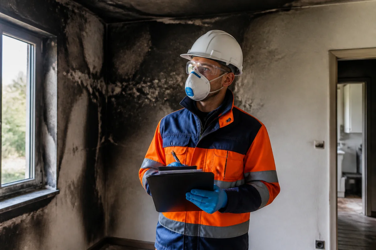 décontamination après incendie reglementation