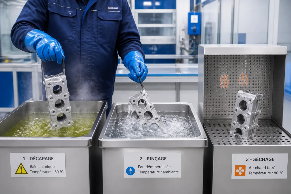 décapage chimique par immersion