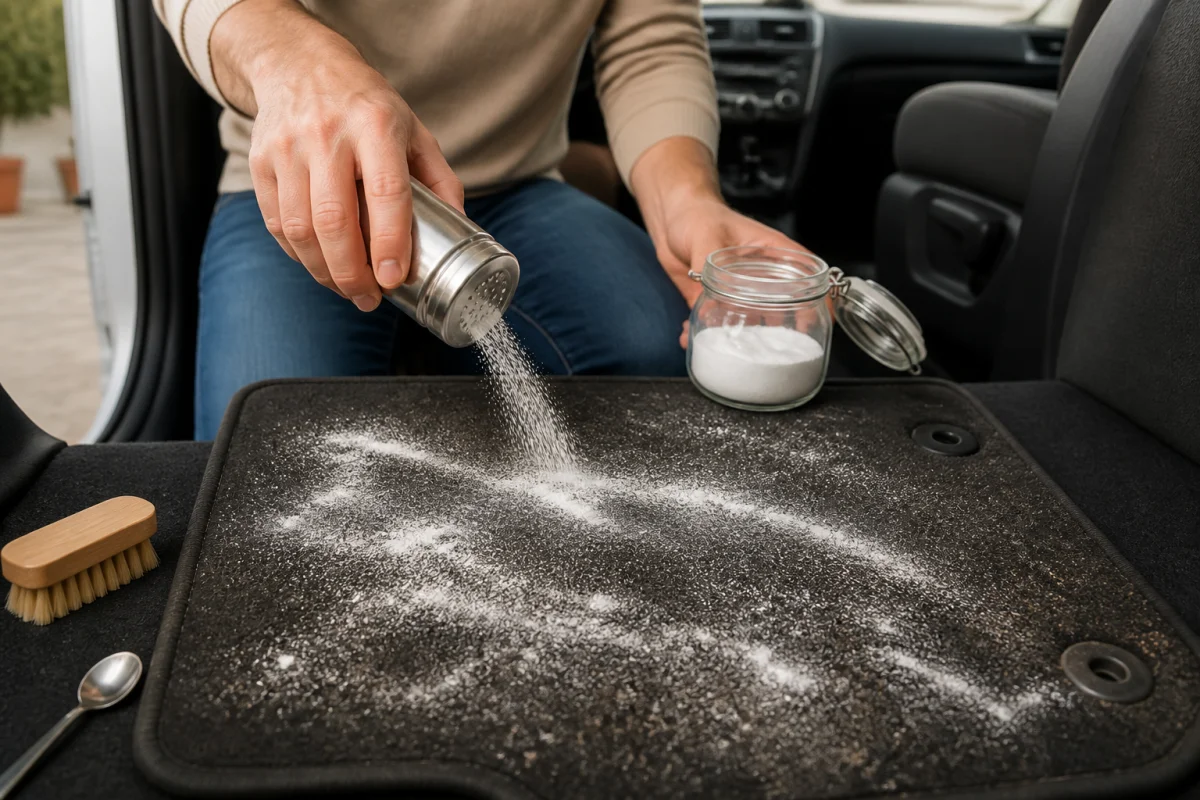 nettoyer tapis voiture bicarbonate