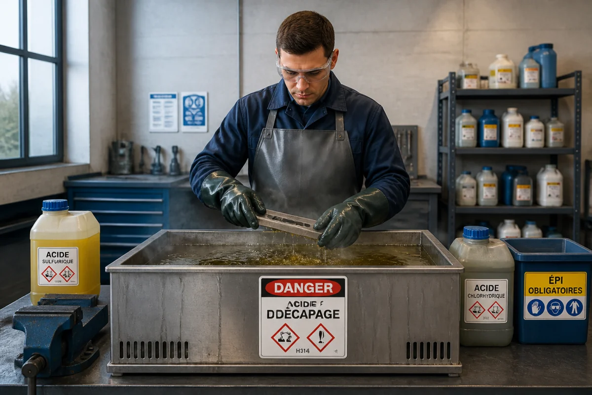 bain d'acide pour décapage